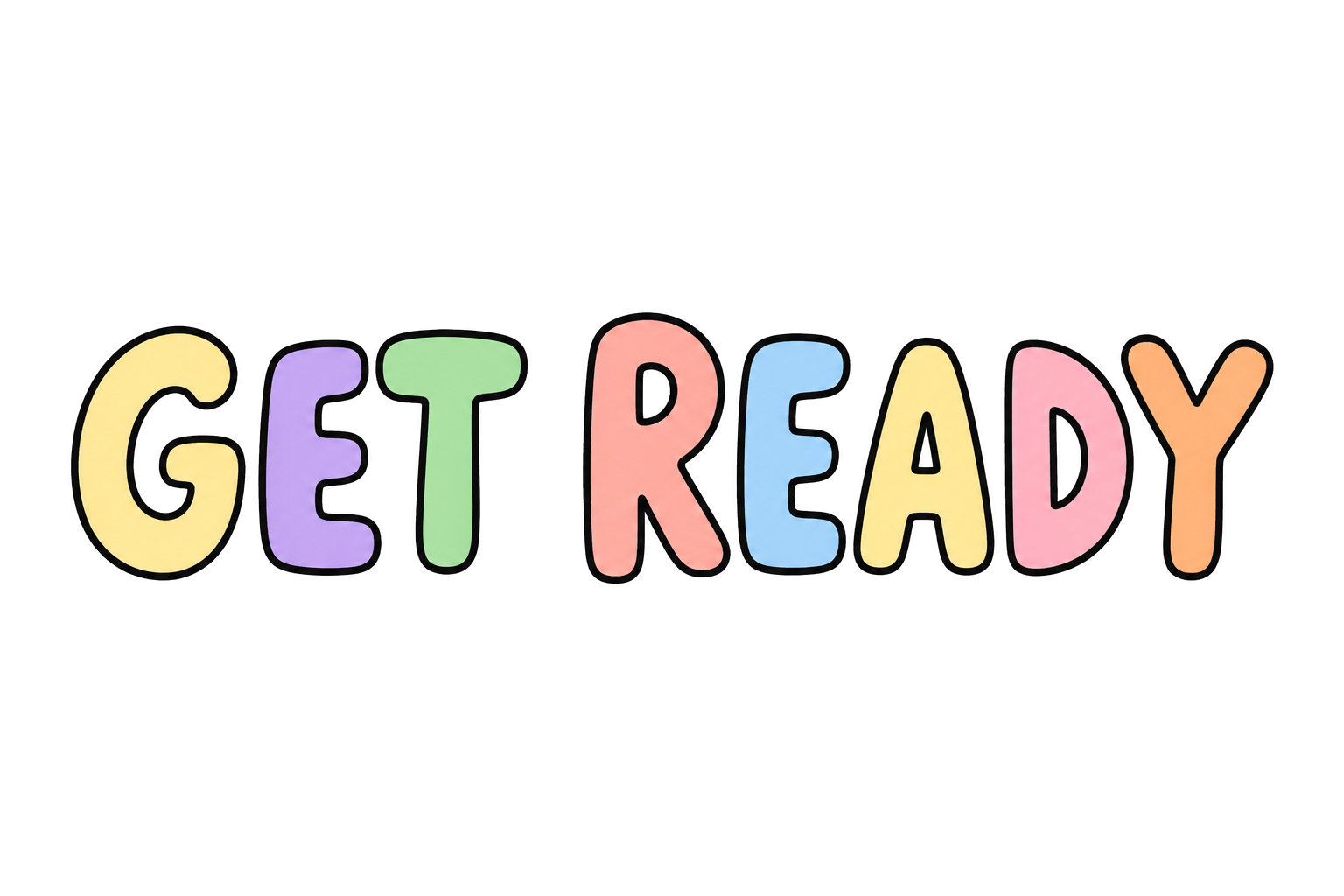 GET READY 로고